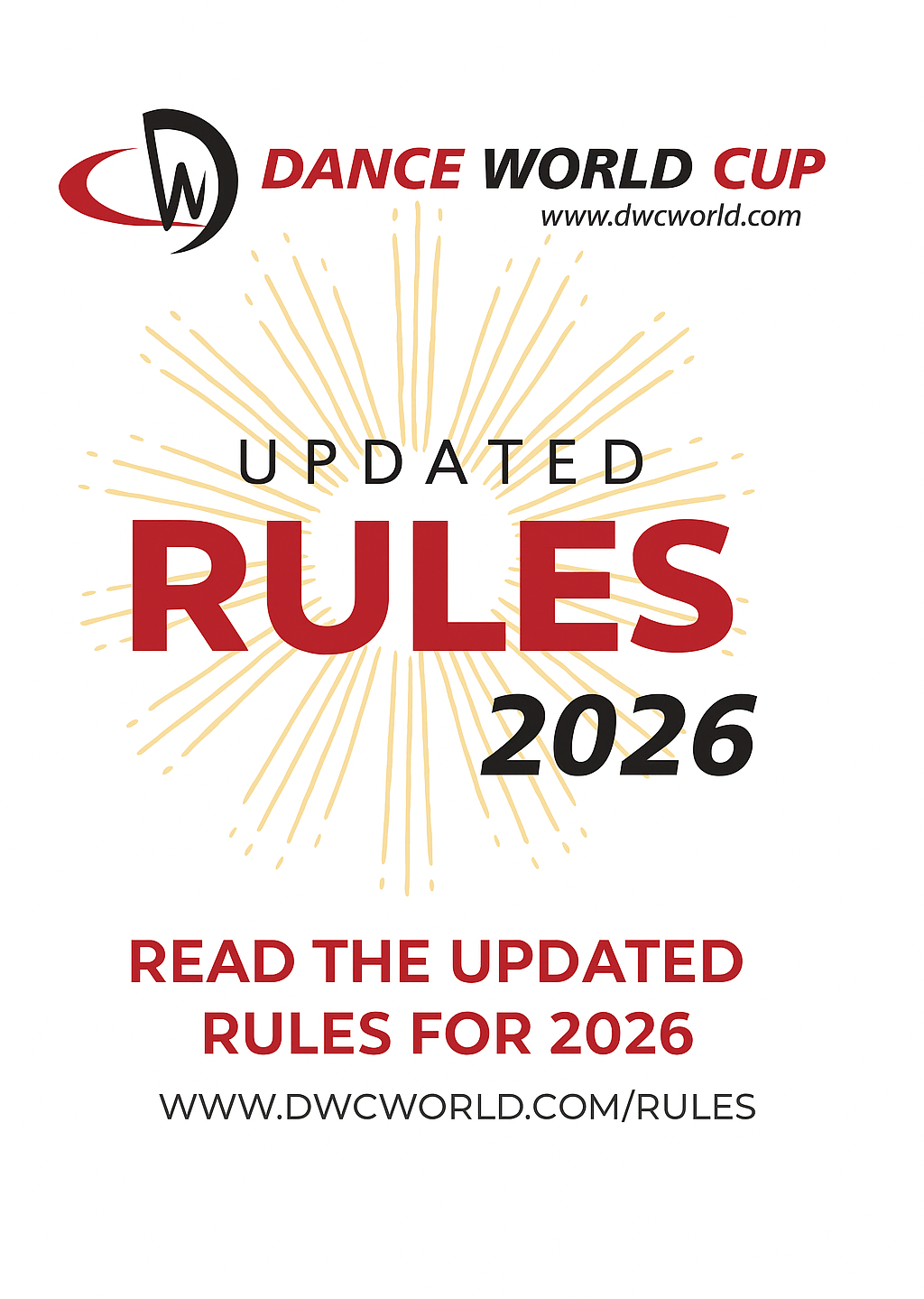 Important! Updated DWC 2026 Rules are now available. Important! Updated DWC 2026 Rules are now available.