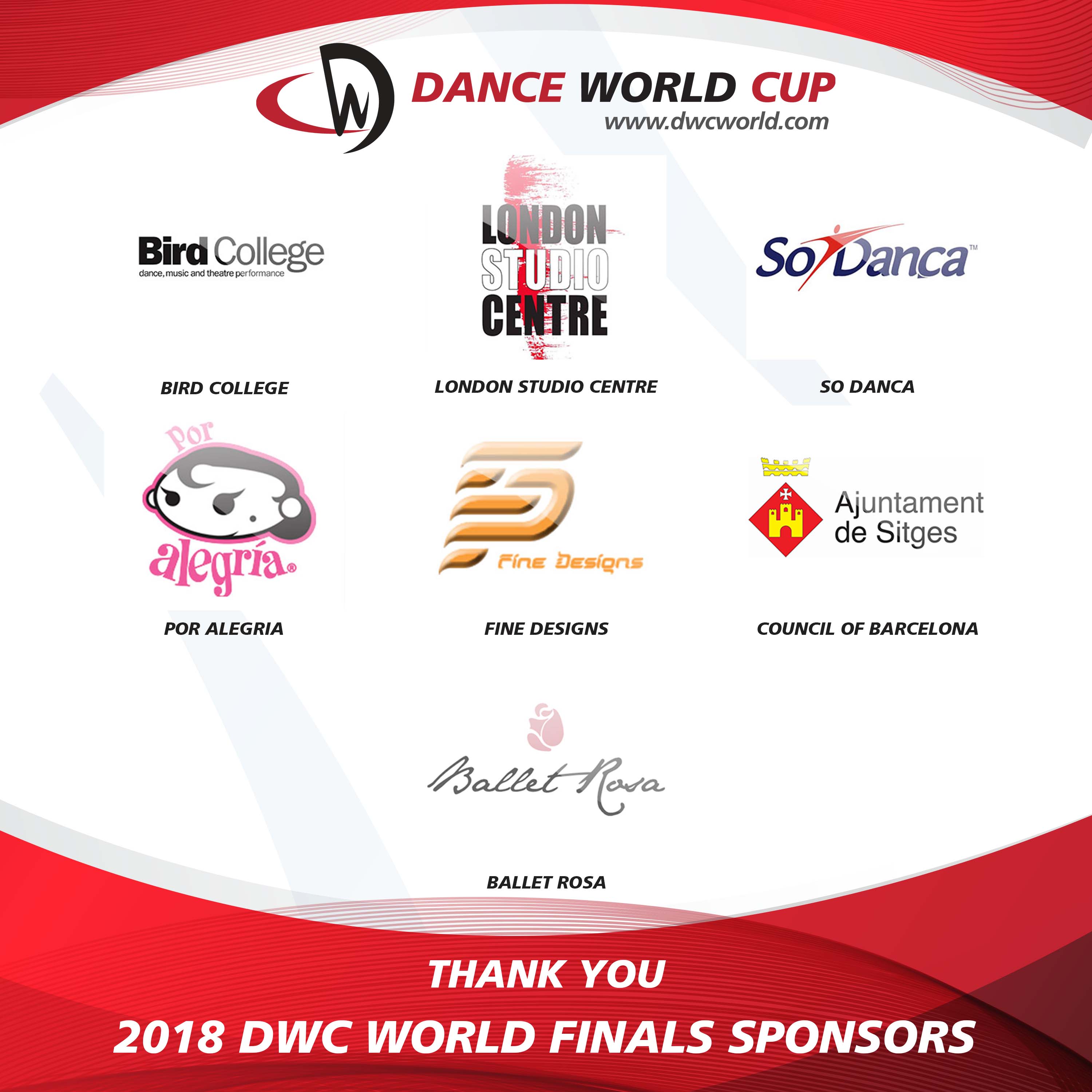Thank you to our 2018 DWC World Finals Sponsors